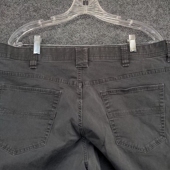 Weatherproof Mens Cut Off Chino Shorts Gray Size 38 Pockets Belt Loops - Picture 8 of 11